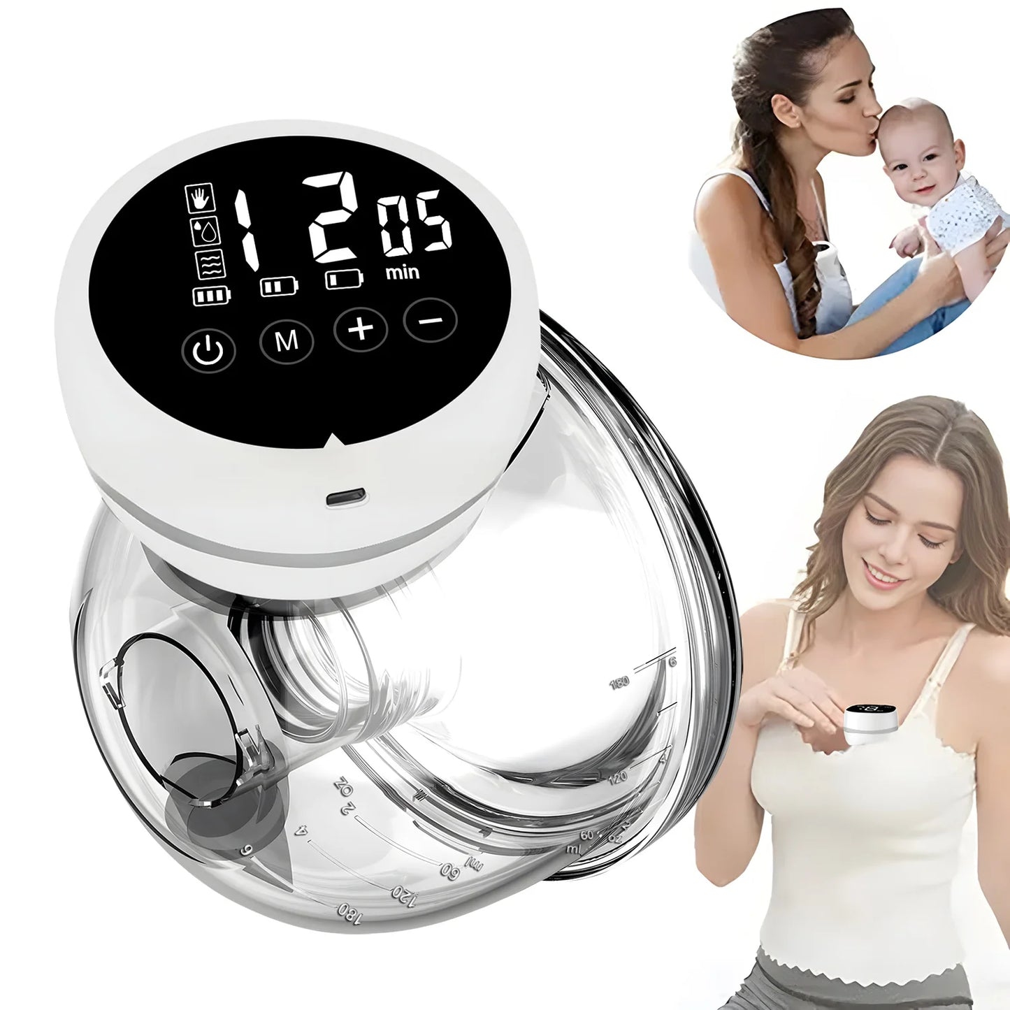 Fully Automatic Electric Breast Pump – Painless, Double-Sided & Hands-Free